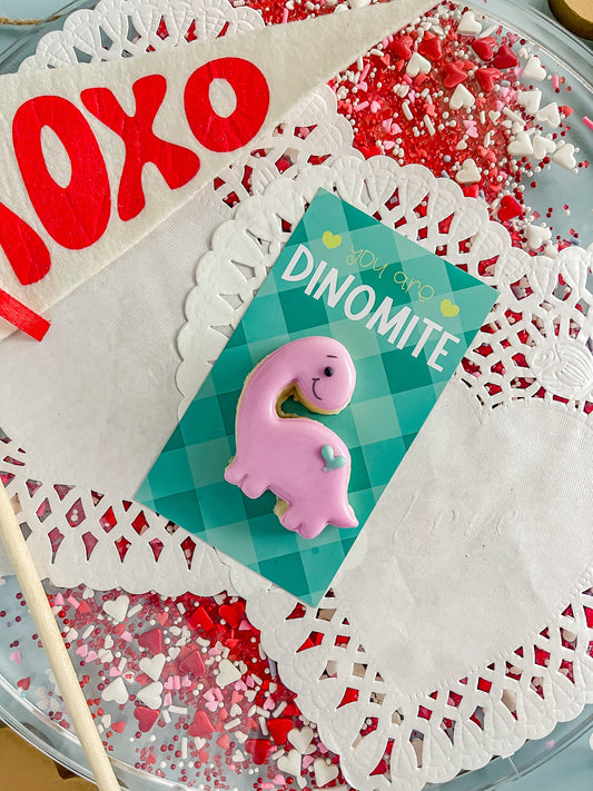 Dino cookie card